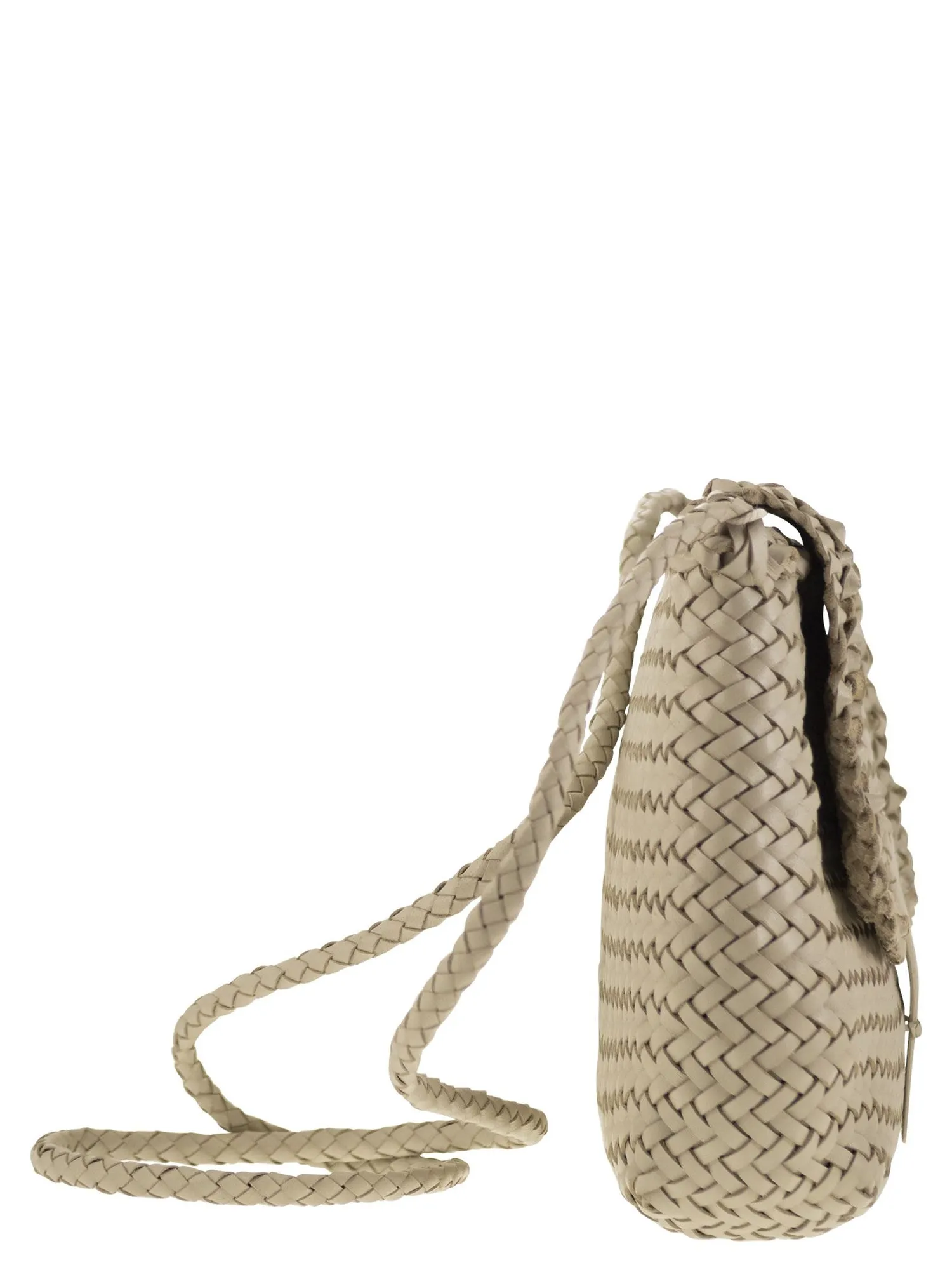 Dragon Medium City Woven Leather Bag