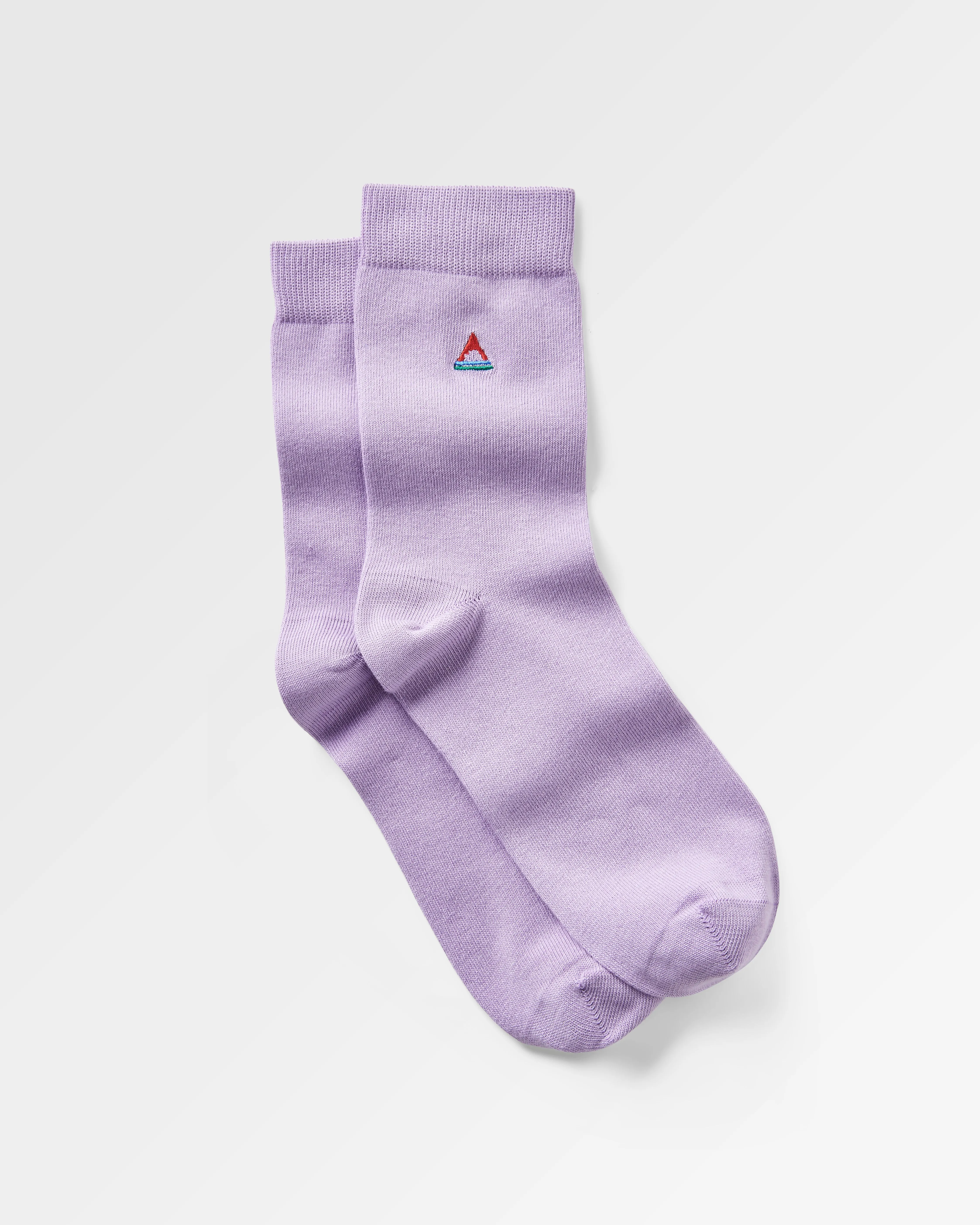 Dusty Lilac Organic Crew Socks