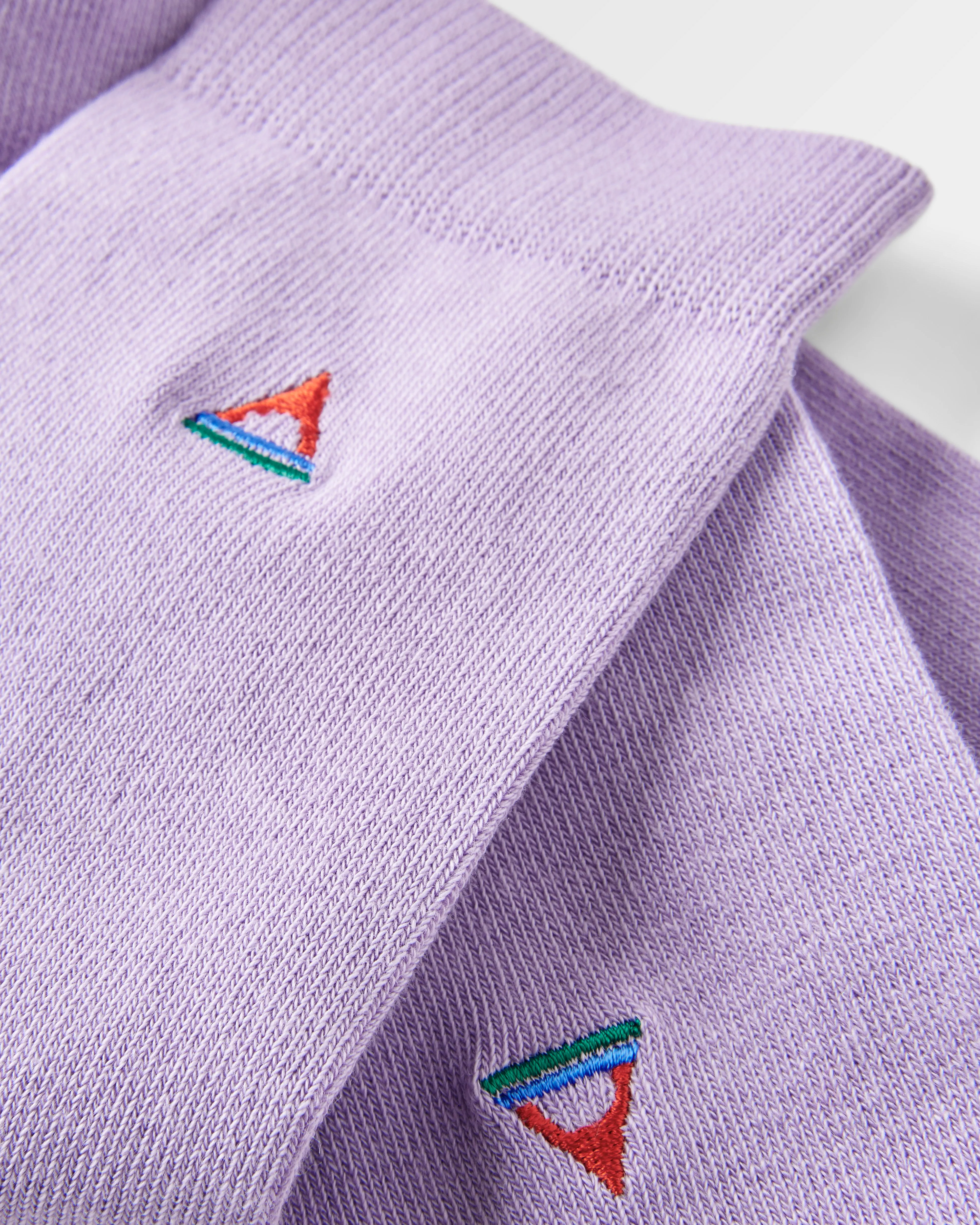 Dusty Lilac Organic Crew Socks