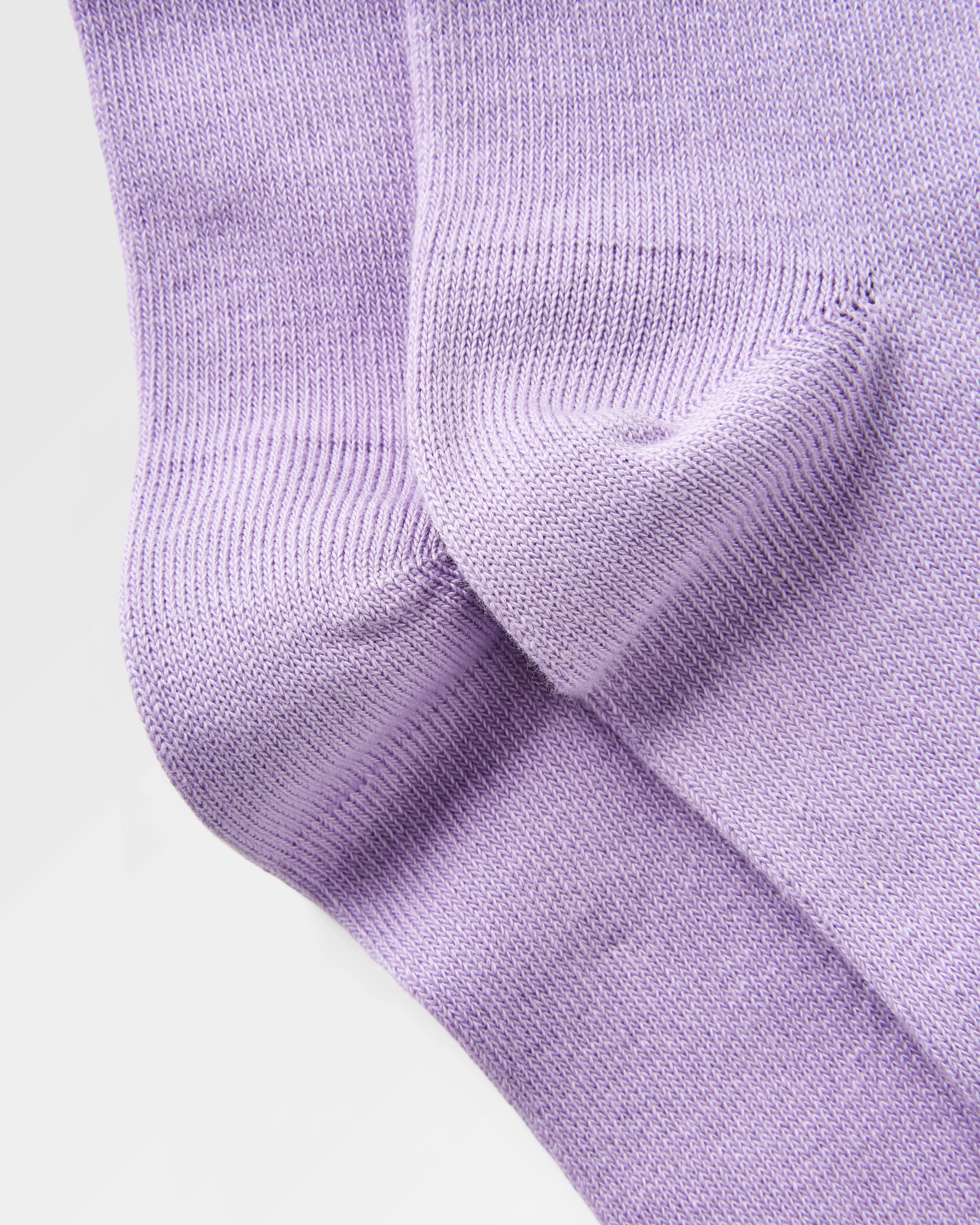 Dusty Lilac Organic Crew Socks