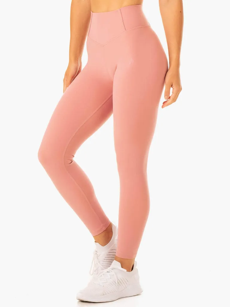 Dusty Pink Form Scrunch Bum Leggings