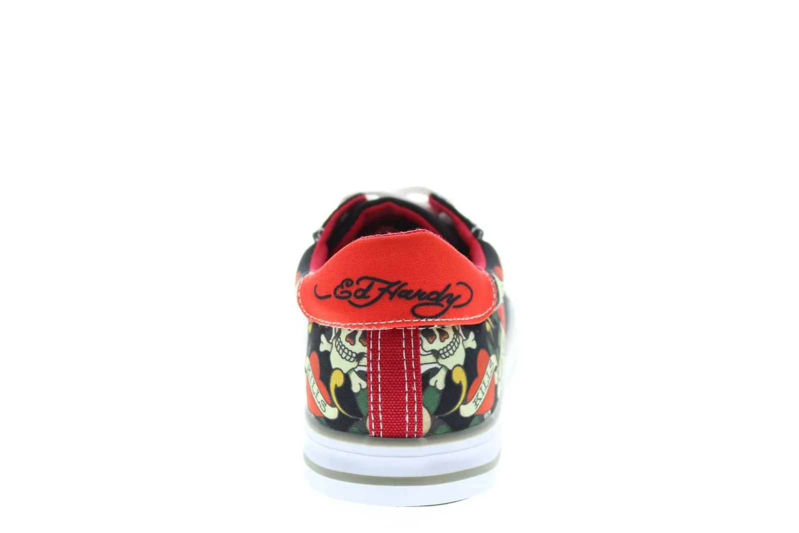 Ed Hardy Men's Black Canvas Lace Up Lifestyle Sneakers EH9031L Shoes