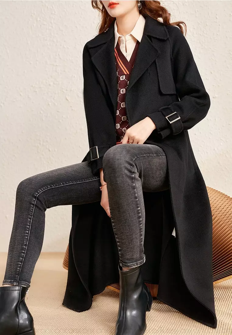 Elegant Wool Blend Coat - ONX.HK