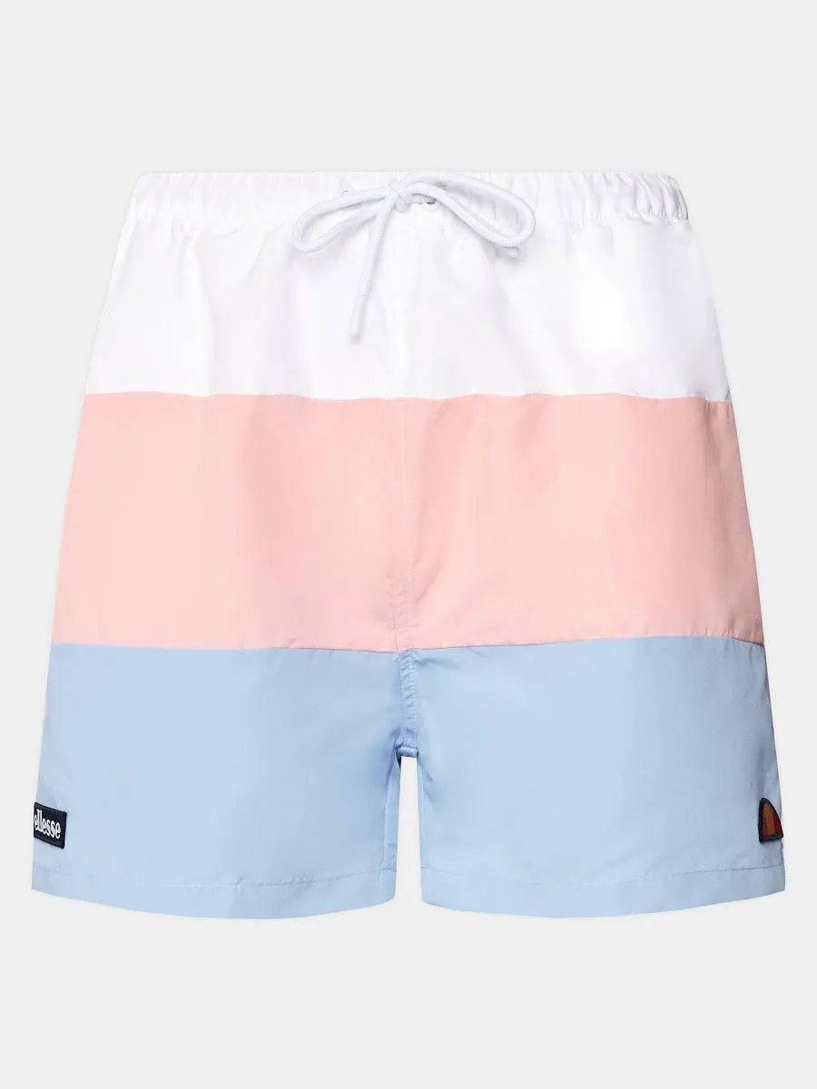 Ellesse Cielo White Pink Blue Swim Shorts