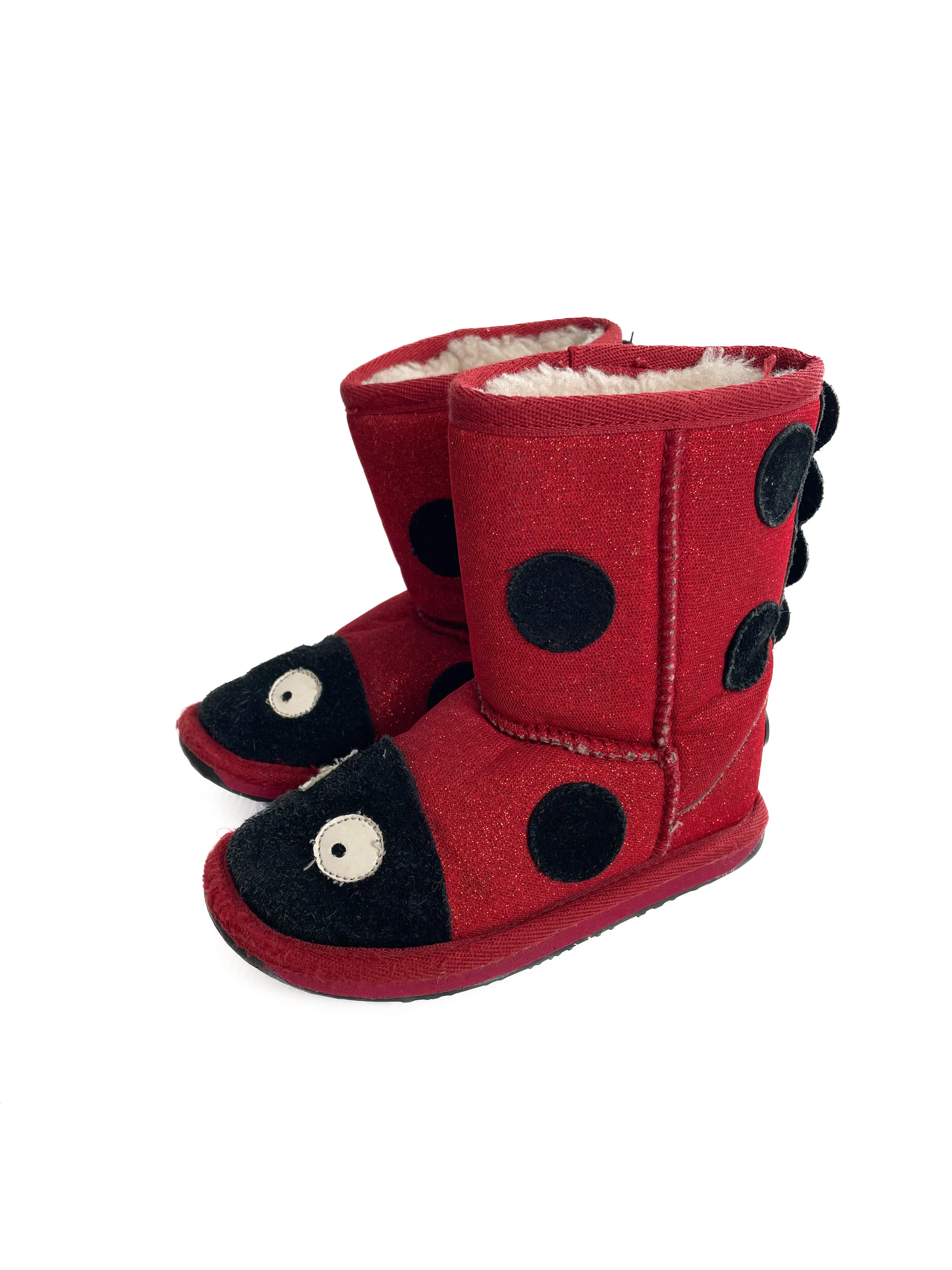 Emu ladybug boots merino size 9C