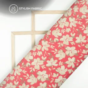 Fabric: Bemberg Chiffon with Floral Digital Print - Enchanting Blossoms