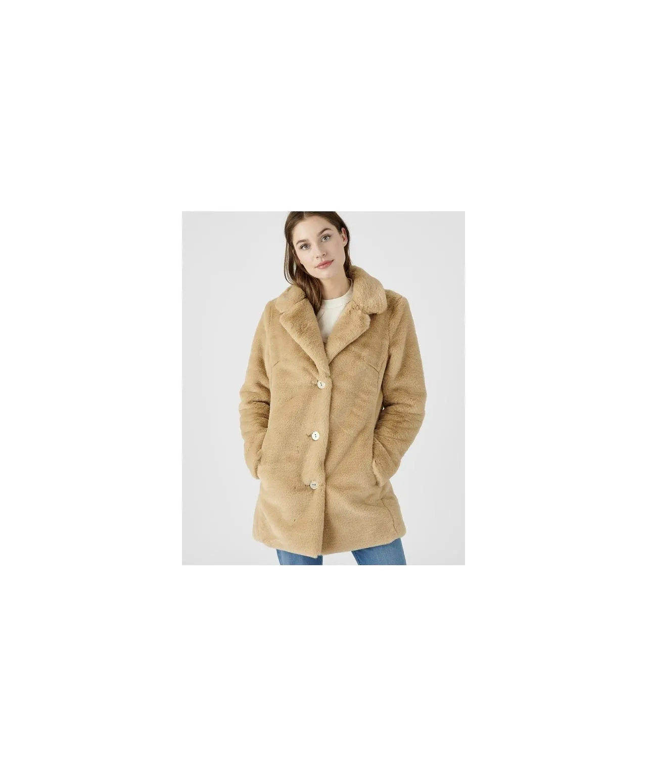 Fashionable Faux-fur Coat for Stylish Looks