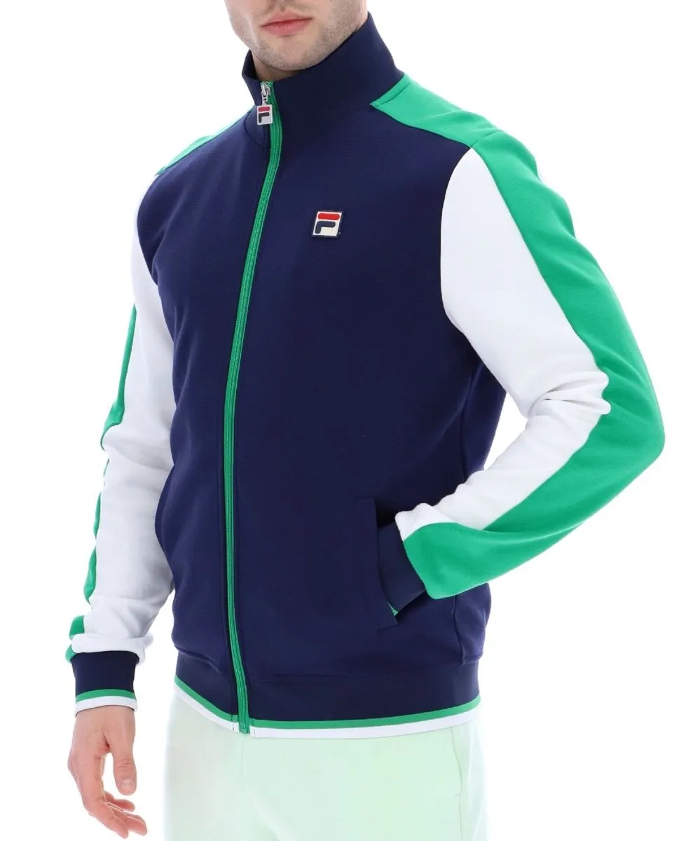 Fila Bivanna Track Jacket in Navy and Jelly Bean Colors