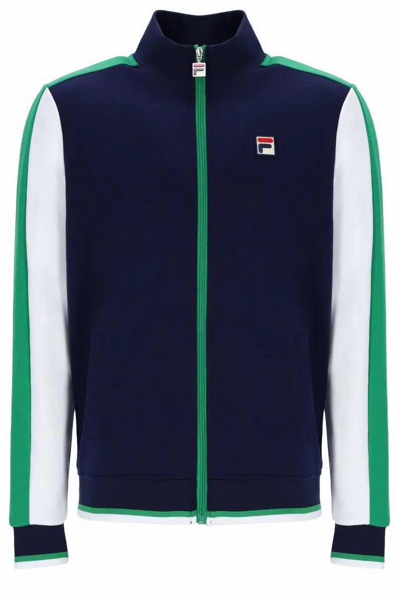 Fila Bivanna Track Jacket in Navy and Jelly Bean Colors