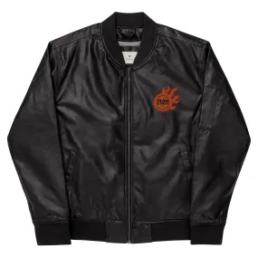 Fireball Leather Bomber Jacket - Team Elmer's Unisex