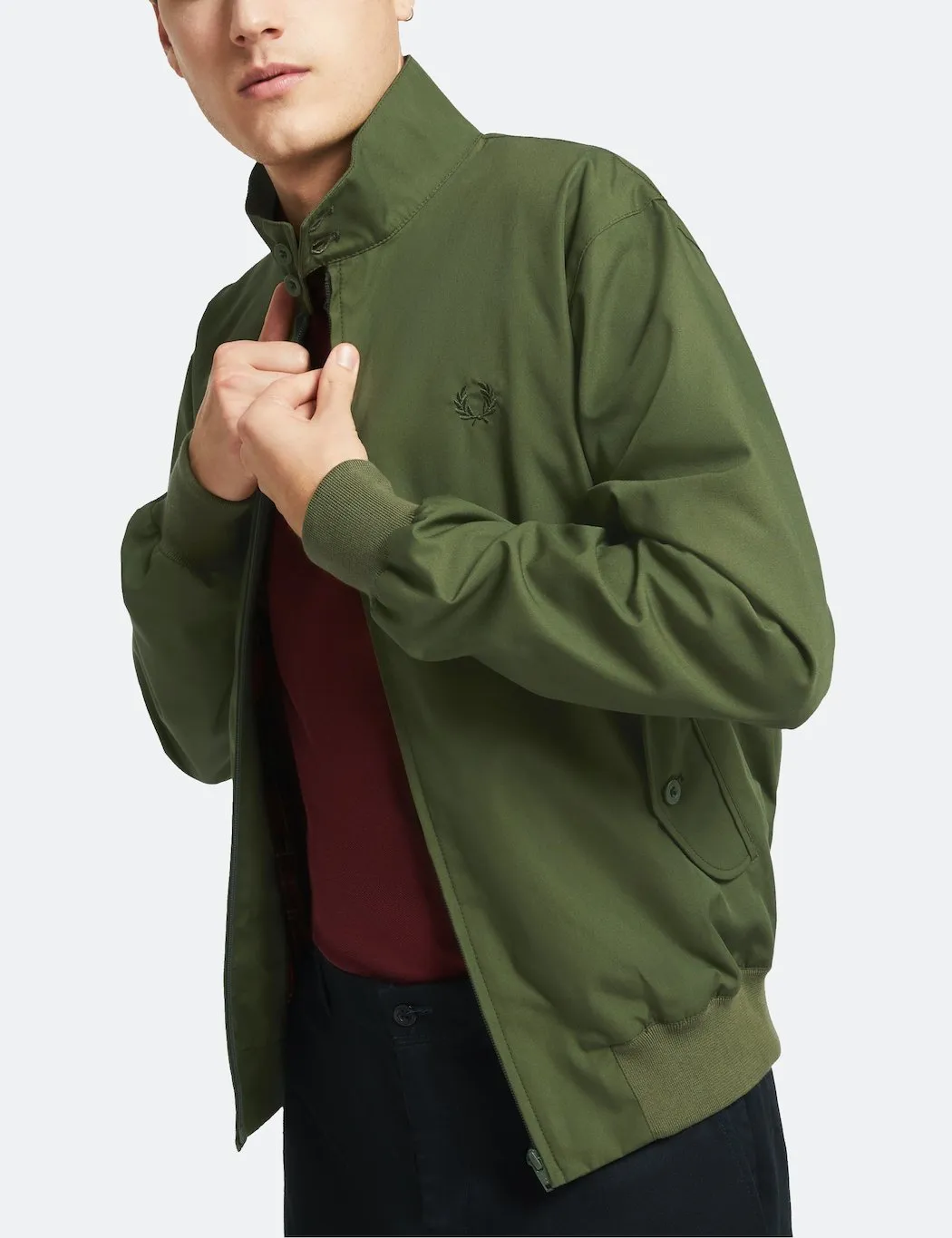 Fred Perry Olive Green Harrington Jacket Made in UK Reissues