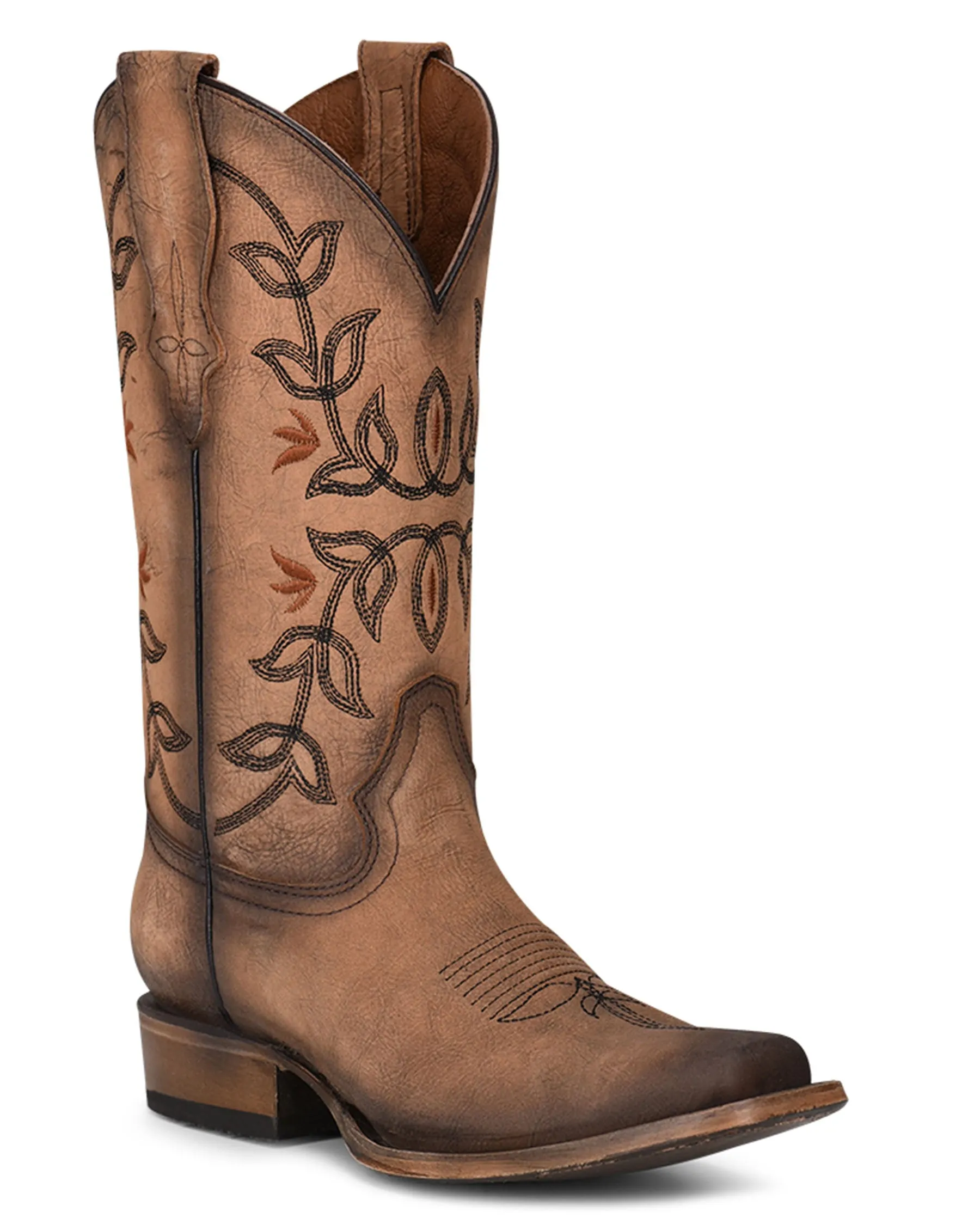 G Floral Embroidered Western Boots