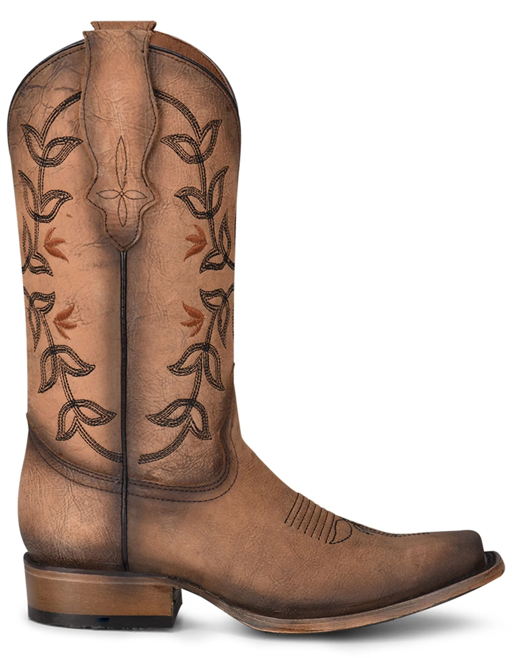 G Floral Embroidered Western Boots