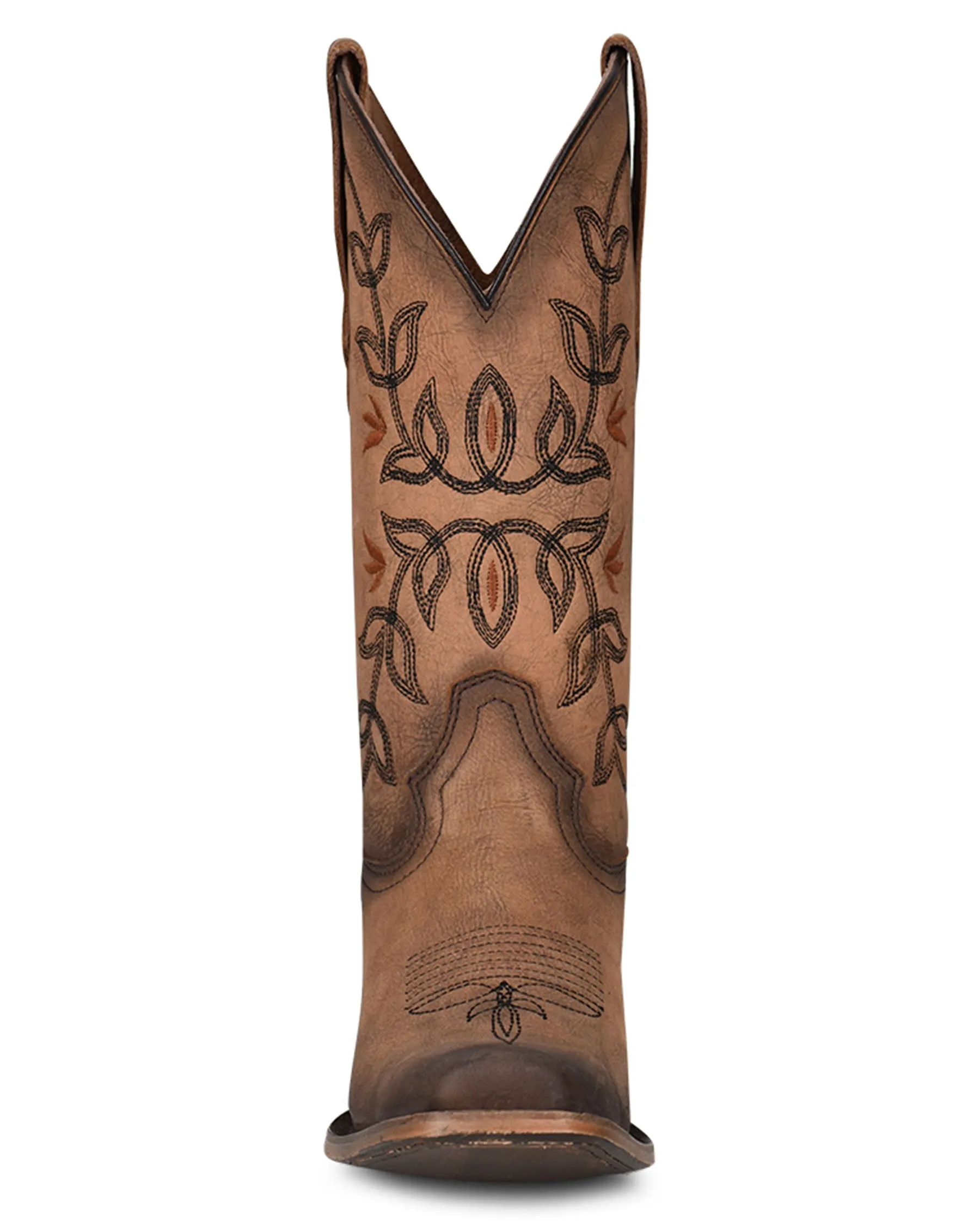 G Floral Embroidered Western Boots