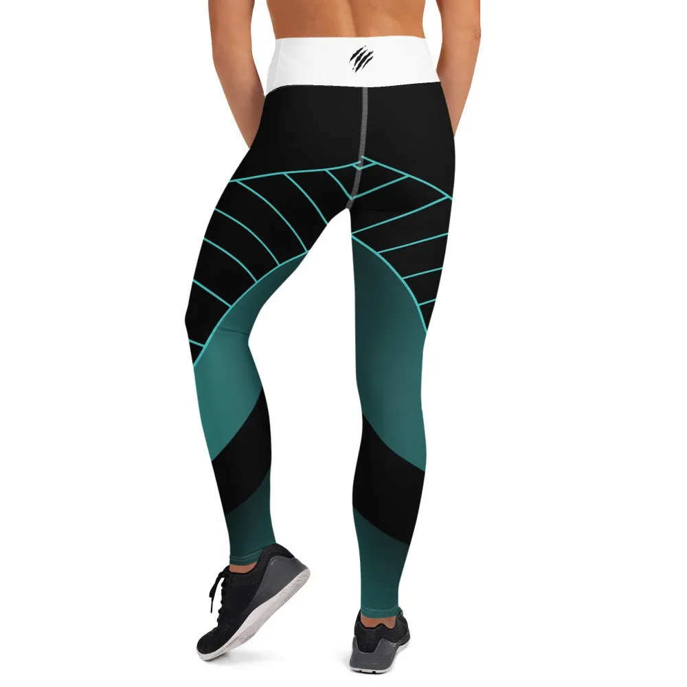 Geo Blue Victory Leggings