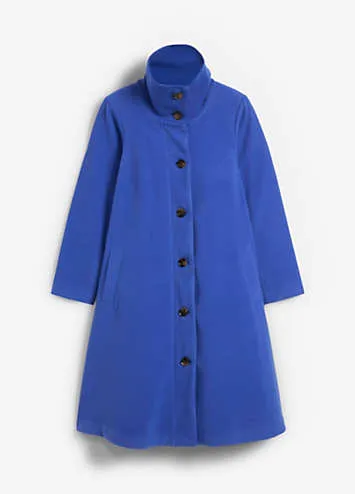 Grattan button coat in wool look fabric