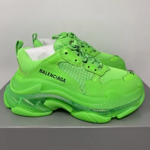 Green Balenciaga Triple S Sneaker