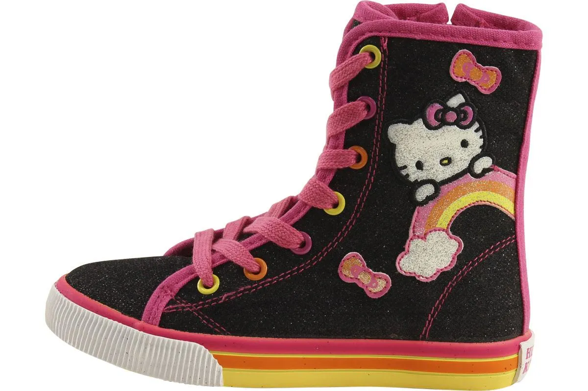 Hello Kitty Girl's HK Rainbow Hi-Top Fashion Sneakers