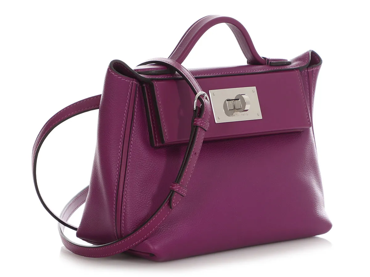 Anemone Swift and Evercolor Mini 24/24 Bag Palladium Hardware, 2020 by Hermès