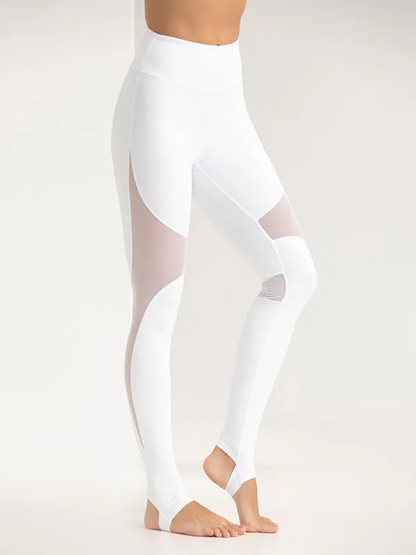 High Waist Mesh Leggings for Women with Lift and Stretch Feature