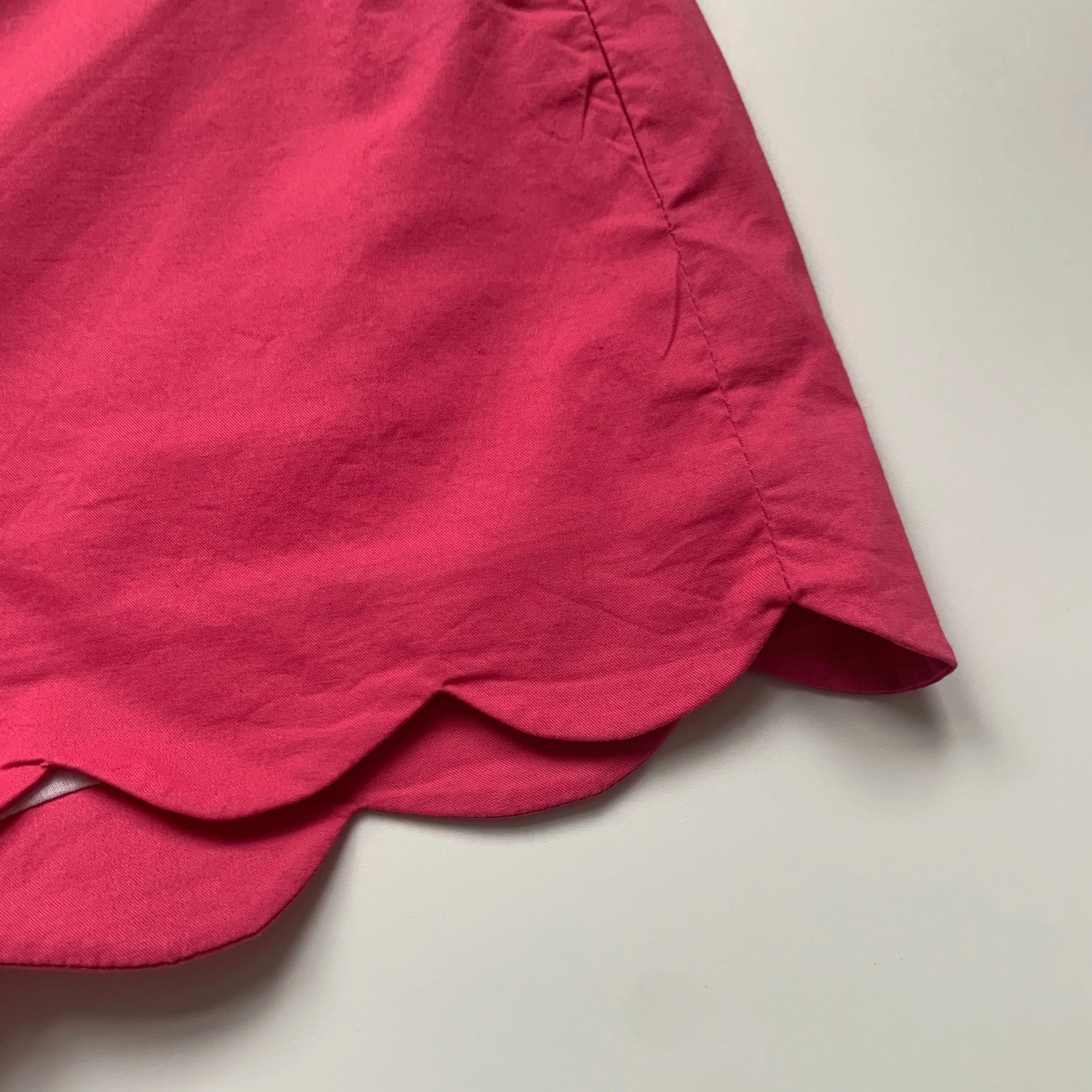 Il Gufo Pink Scallop Shorts