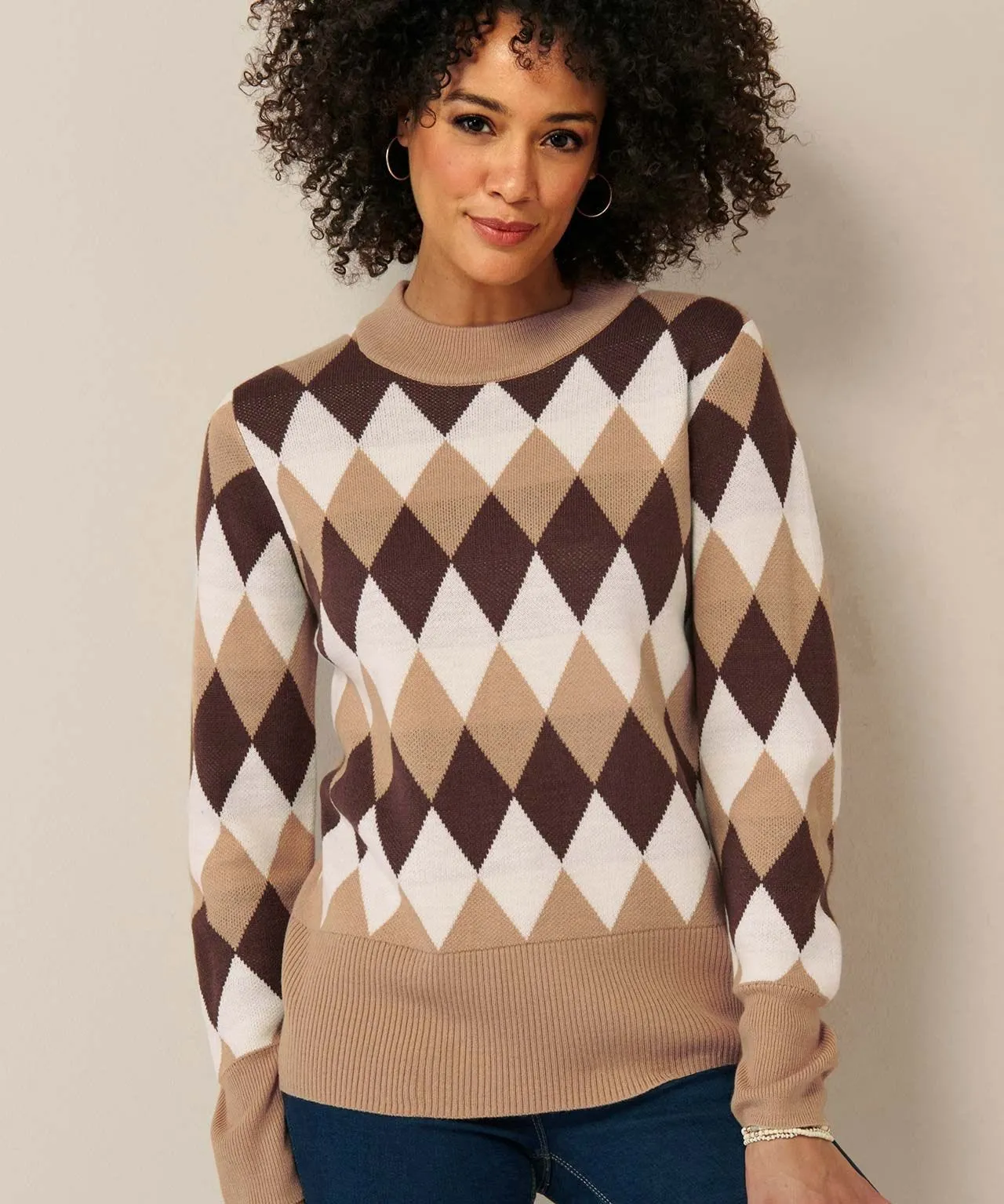 Intarsia Patterned Sweater