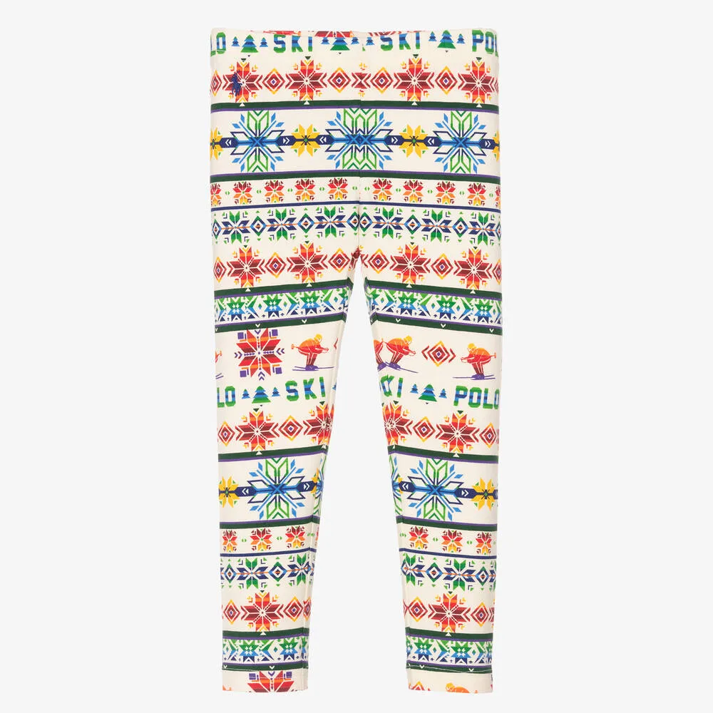 Ivory Girls Festive Leggings