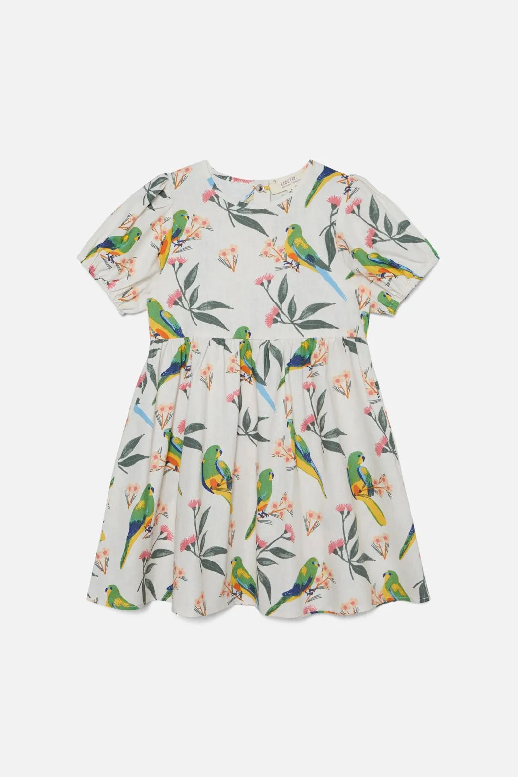 Kids Parrot Print Dress - Shop Now