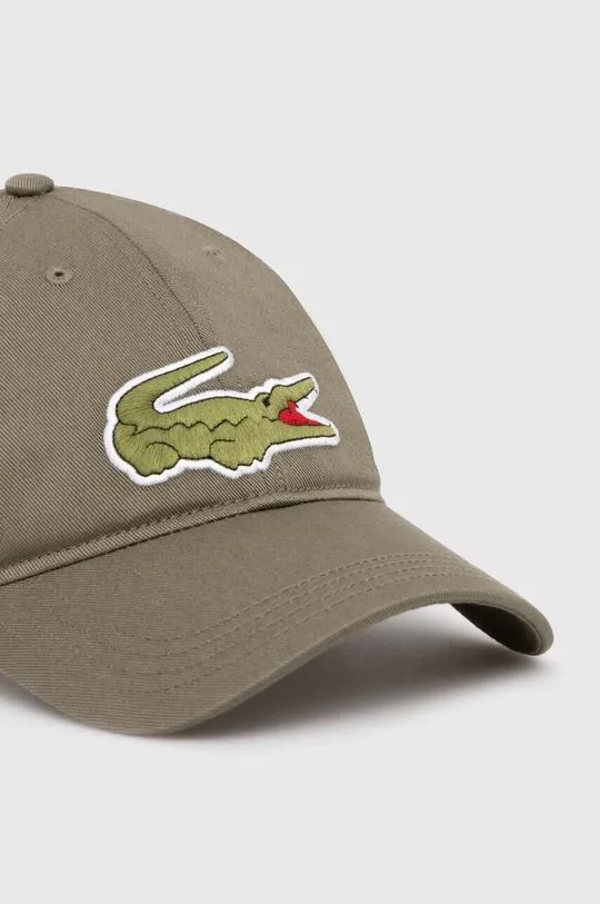 Green Lacoste Cotton Baseball Cap