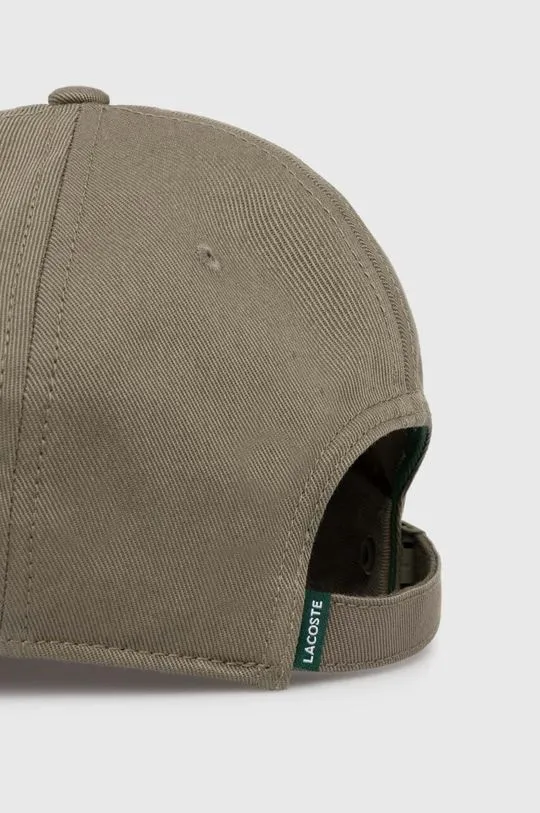 Green Lacoste Cotton Baseball Cap