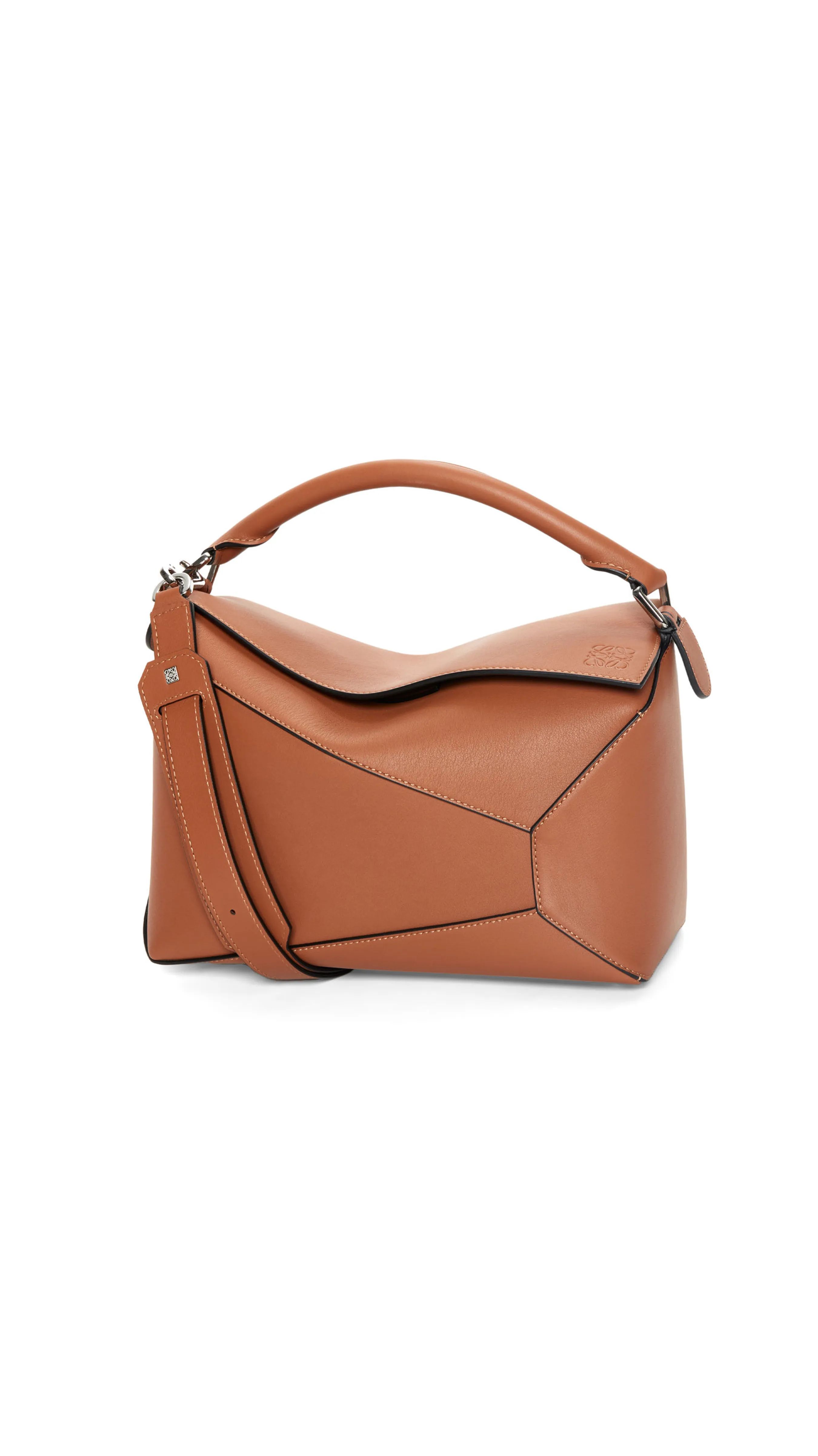 Tan Large Puzzle Bag in Classic Calfskin