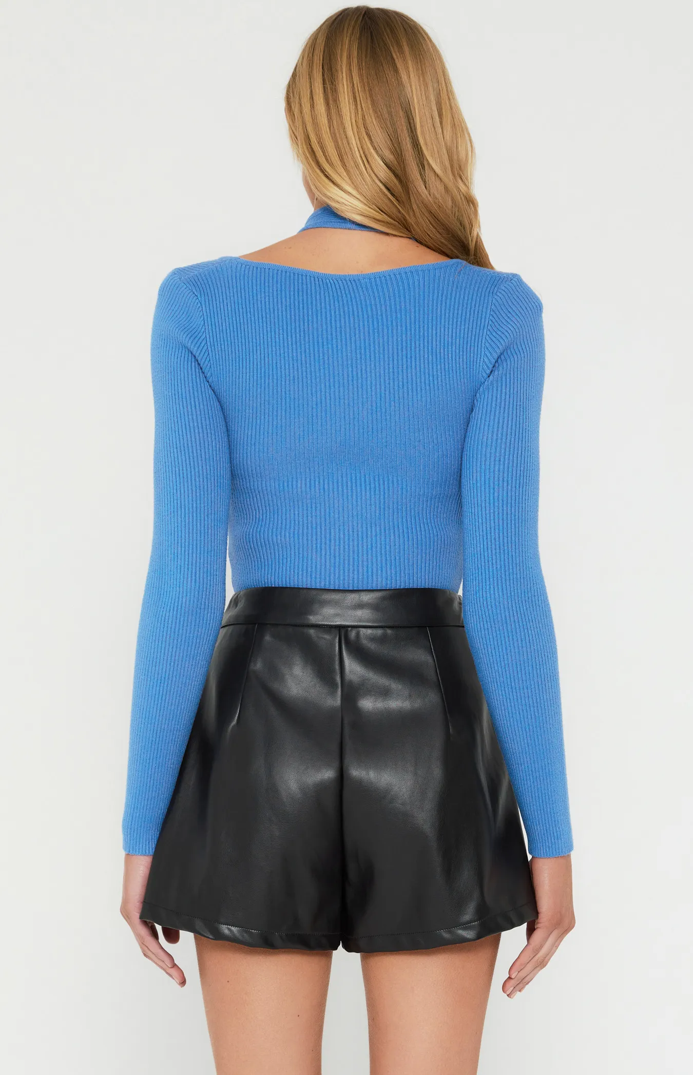 Layered Neckline Knit Top (WKN525)