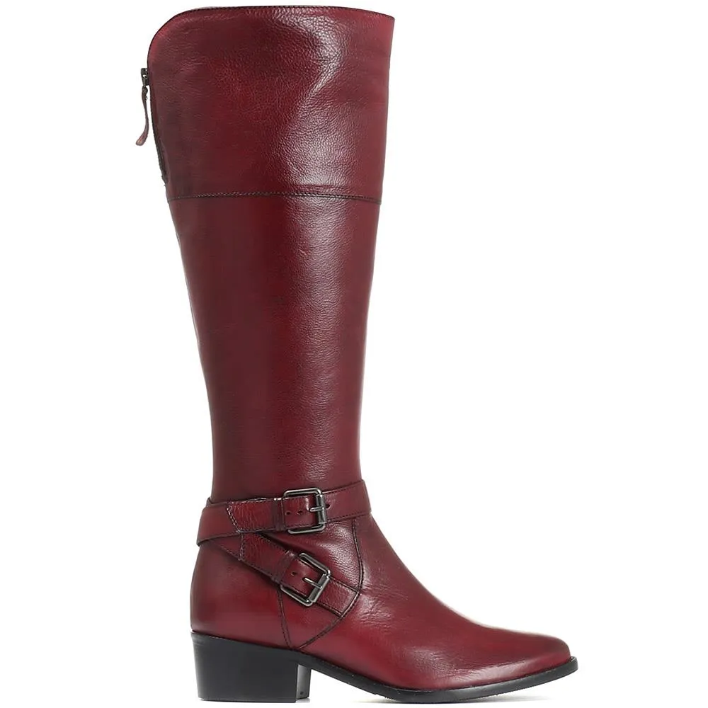 Leather Knee High Boots - Style CARM28507 / Color Code 313 432