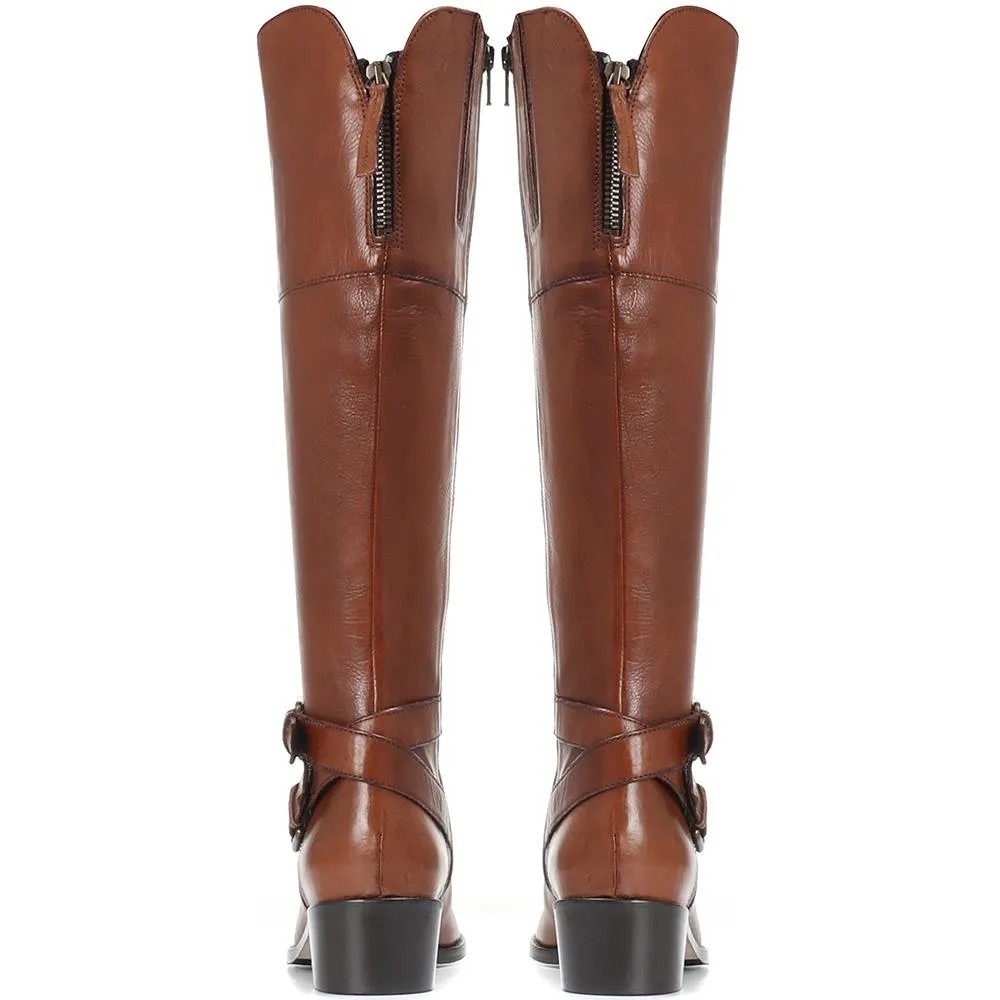 Leather Knee High Boots - Style CARM28507 / Color Code 313 432