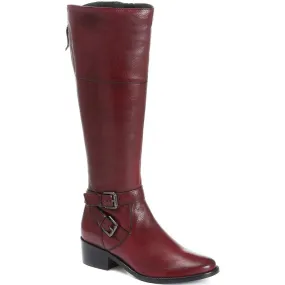 Leather Knee High Boots - Style CARM28507 / Color Code 313 432