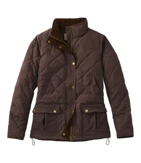 L.L.Bean Upcountry Waxed-Cotton Down Jacket for Women