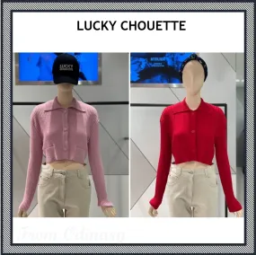 lucky chouette Casual Street Style Logo Cardigans