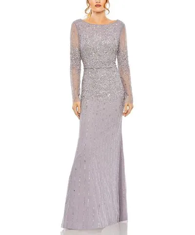 Embellished Formal Evening Dress by Mac Duggal Womens