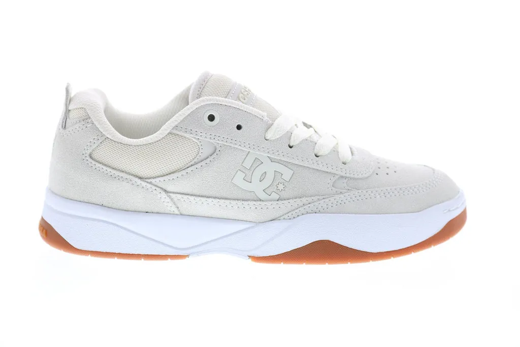 Mens Beige Suede Skate Sneakers by DC Shoes