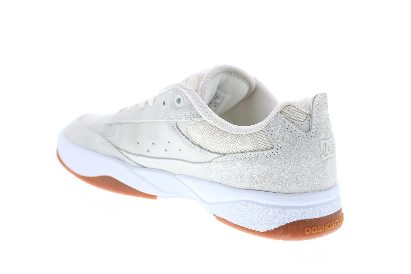 Mens Beige Suede Skate Sneakers by DC Shoes