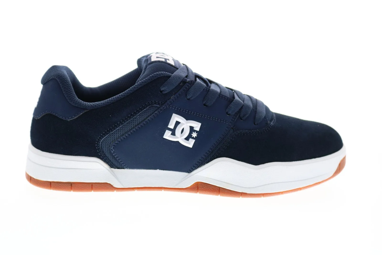 Men's Blue Suede Lace Up Skate Sneakers Shoes - DC Central ADYS100551