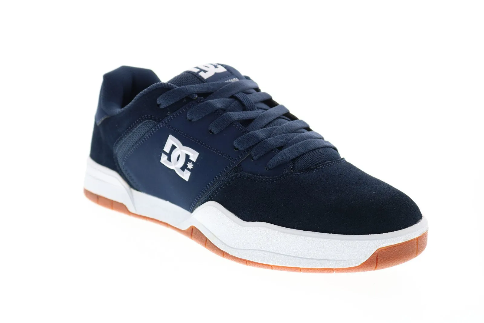 Men's Blue Suede Lace Up Skate Sneakers Shoes - DC Central ADYS100551