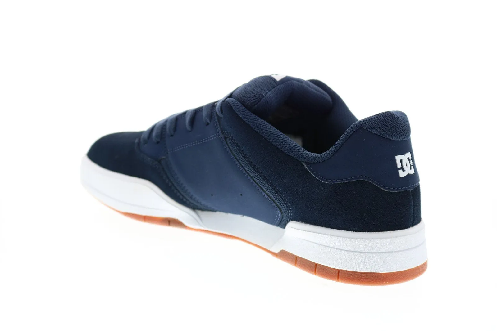 Men's Blue Suede Lace Up Skate Sneakers Shoes - DC Central ADYS100551