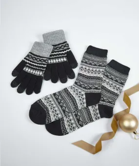 Mens Gift Box Glove Sock Set