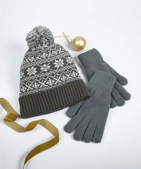 Mens Set Hat Glove