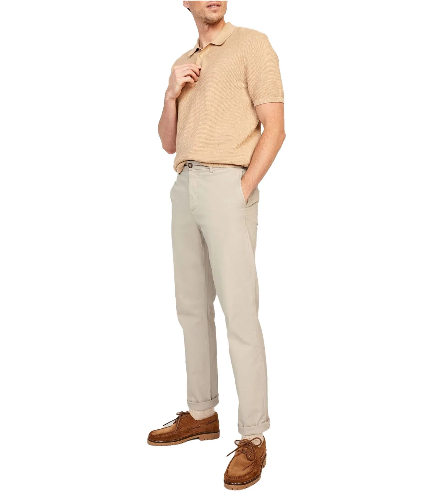 Men's Slim Flex Chino Pants with Built-In Rotation - A Stones Throw