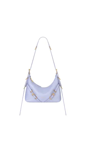 Lavender Mini Voyou Bag In Leather