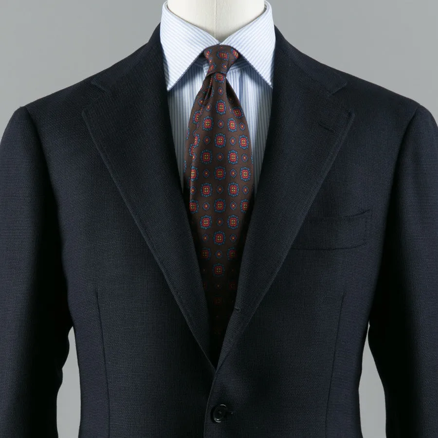 Navy Blue Balloon Wool Sport Coat