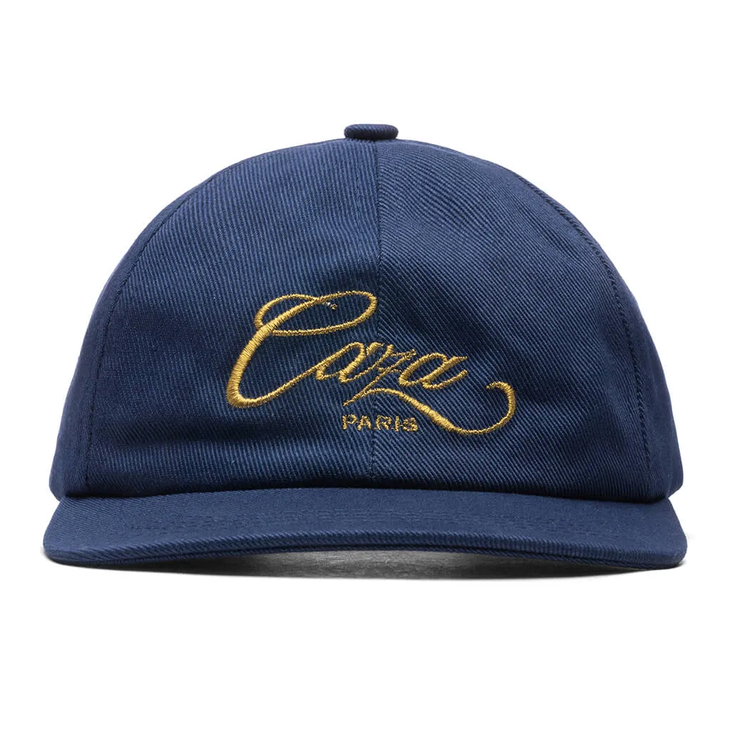 Navy Caza Embroidered Cap