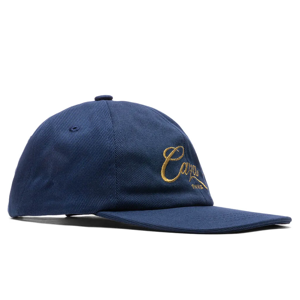 Navy Caza Embroidered Cap